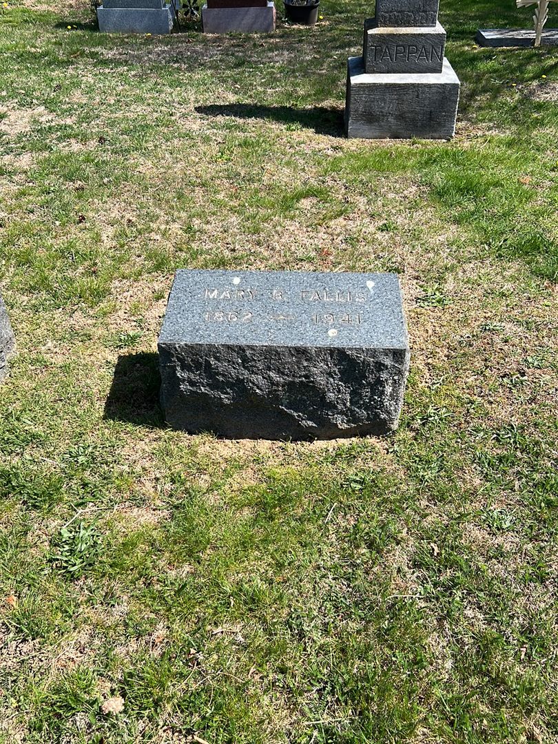 Mary B. Fallis's grave. Photo 1