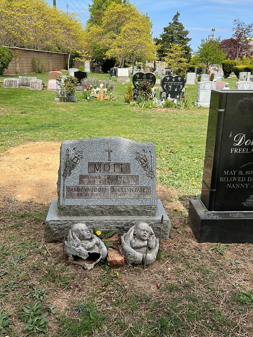 Jocelyn Pamsy Mott's grave. Photo 1