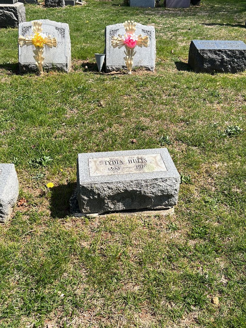 Lydia Hults's grave. Photo 1