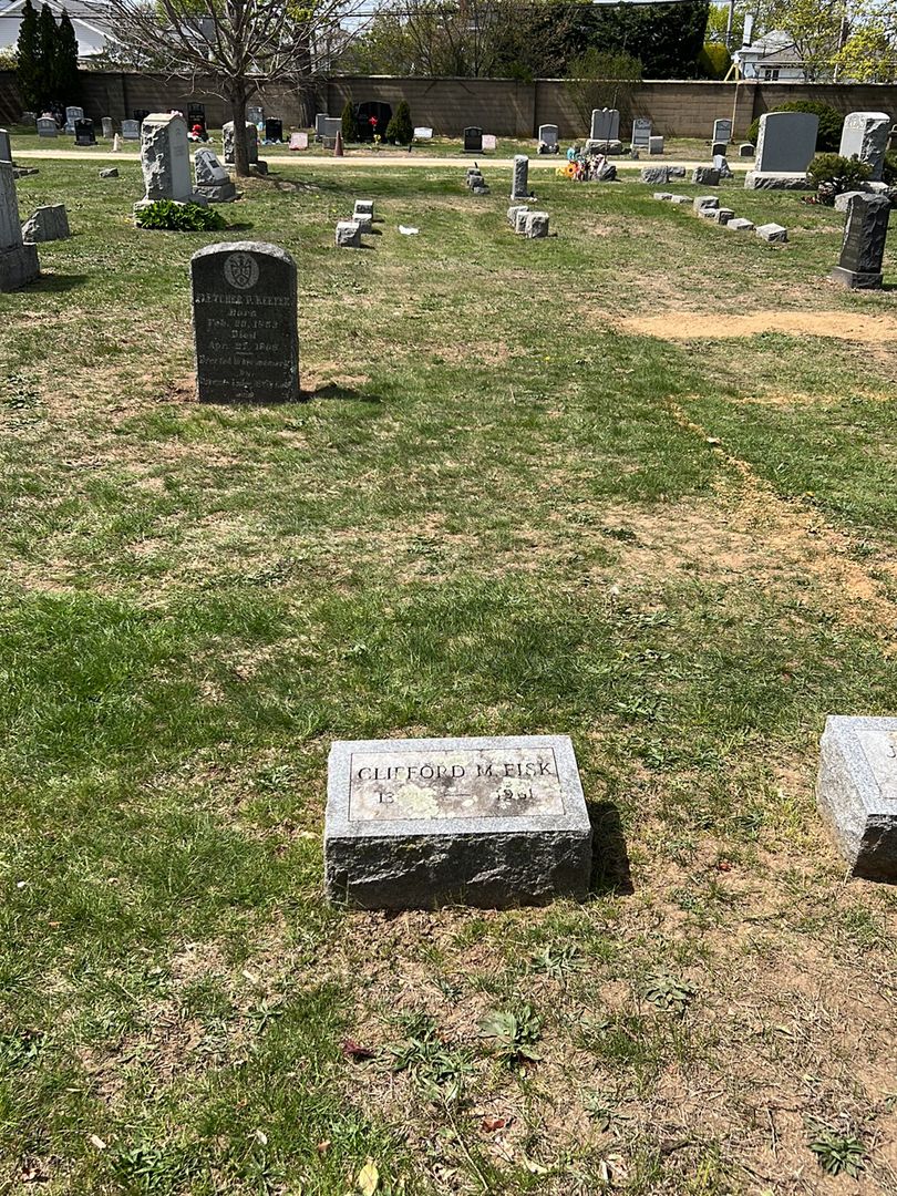 Clifford M. Fisk's grave. Photo 1