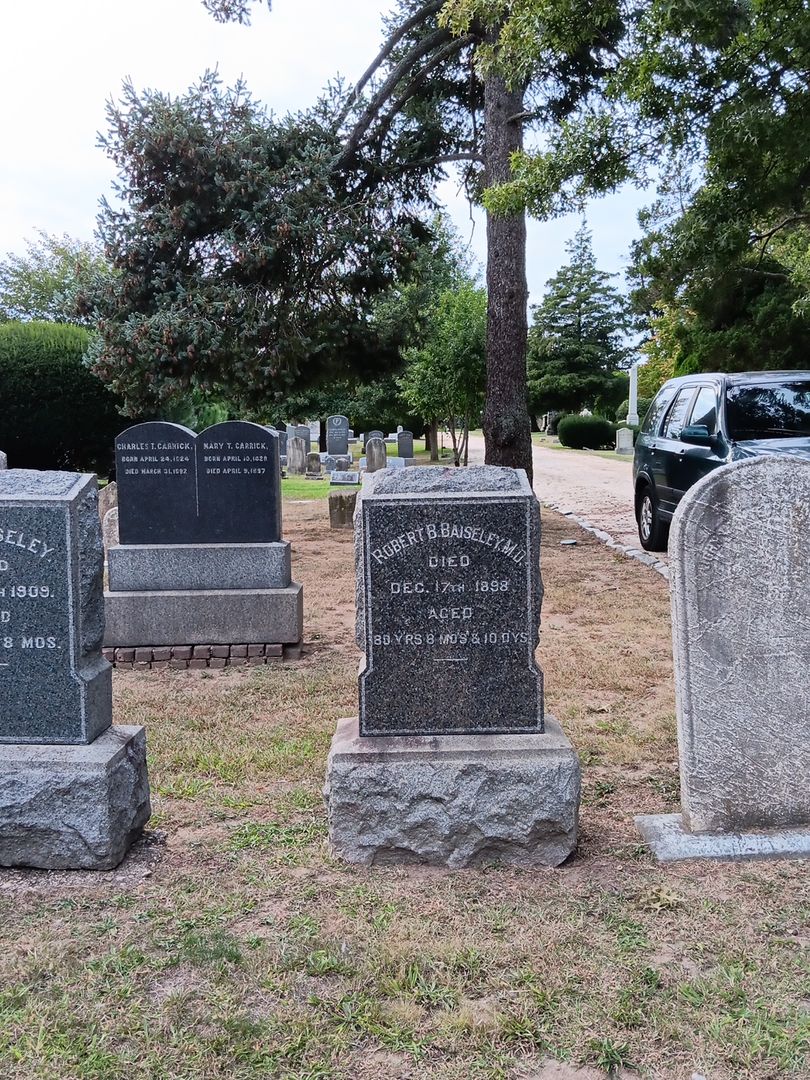 Robert B. Baiseley's grave. Photo 1