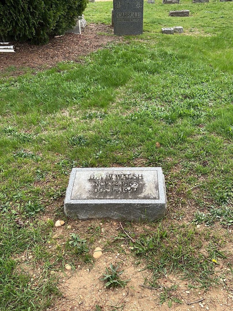 Ida W. Walsh's grave. Photo 1
