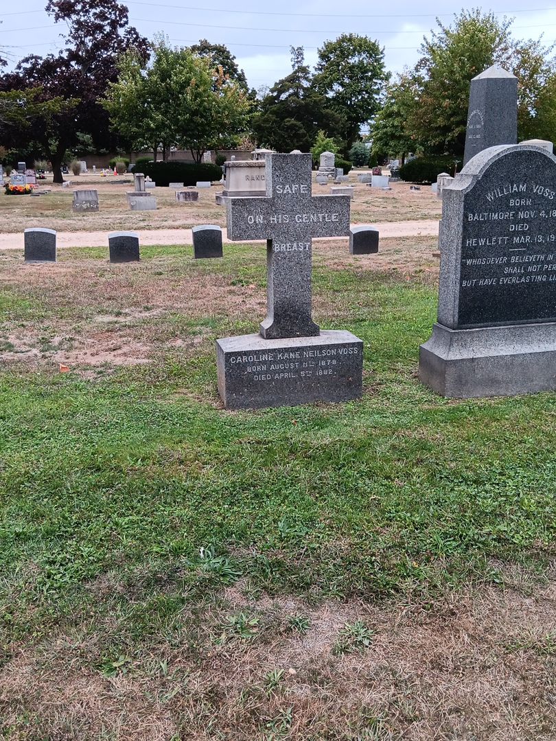 Caroline Kane Neilson Voss's grave. Photo 1